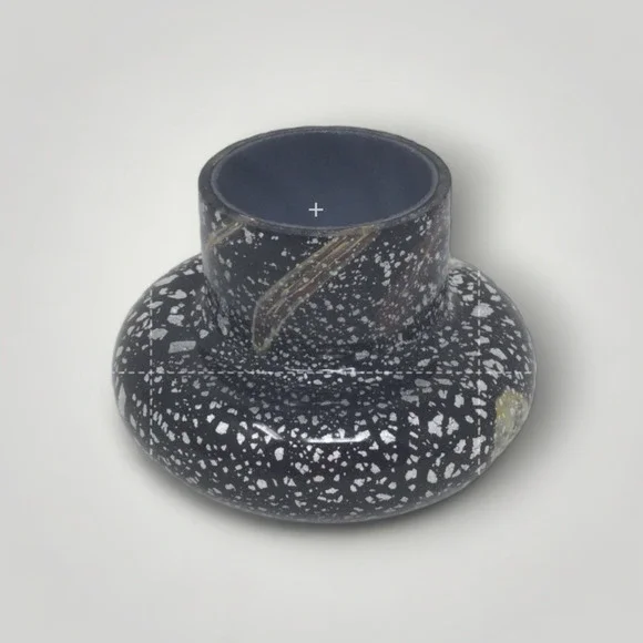 Vtg Rare Mushroom 1920-30 Murano Glass Silver Leaf Hand Blown Small Paperweight - Picture 4 of 6